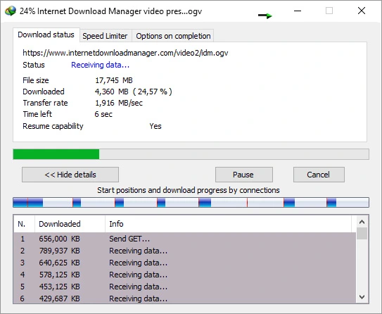 Internet Download Manager — feature 1